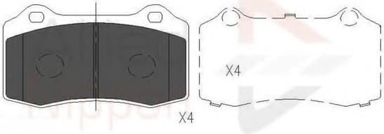 Brake pads rear ADB36065