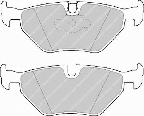 Brake pads rear, Top Quality FDB1075