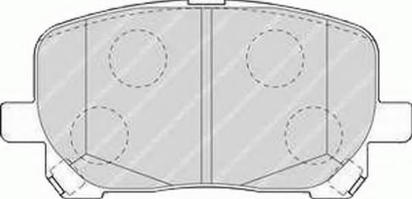 Brake pads front, Top Quality FDB1529