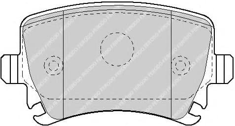 Brake pads rear, Top Quality FDB1636