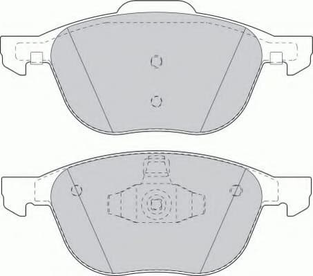 Brake pads front, Top Quality FDB1594 - image 4