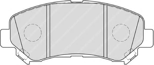 Brake pads front, Top Quality FDB4051