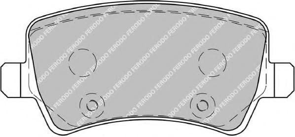 Brake pads rear, Top Quality FDB1918