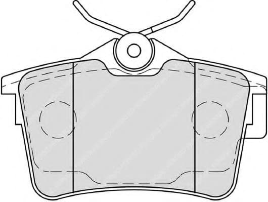 Brake pads rear, Top Quality FDB4250