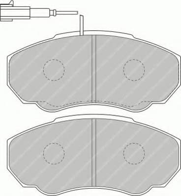 Brake pads front, Top Quality FVR1478