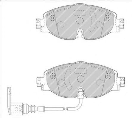Brake pads front, Top Quality FDB4433
