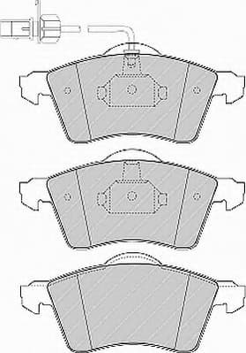 Brake pads front, Top Quality FVR1518