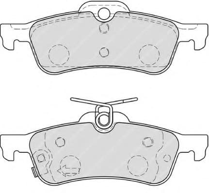 Brake pads rear, Top Quality FDB4041