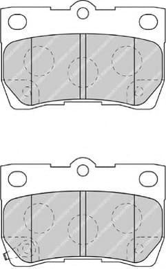 Brake pads rear, Top Quality FDB4001 - image 3