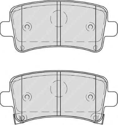 Brake pads rear, Top Quality FDB4209