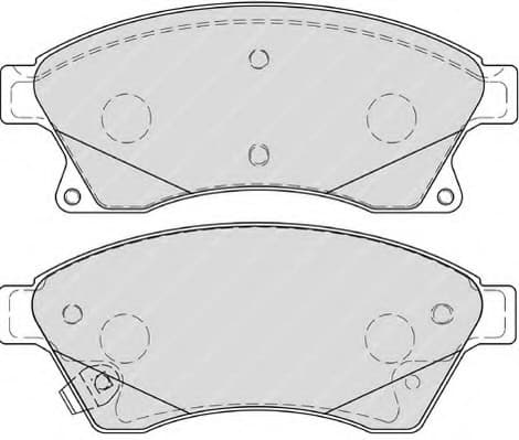 Brake pads front, Top Quality FDB4262
