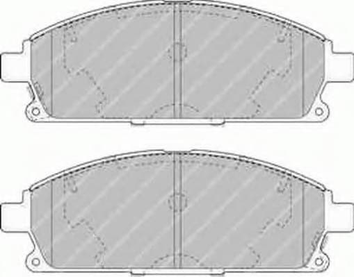 Brake pads front, Top Quality FDB1263