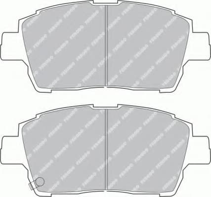 Brake pads front, Top Quality FDB1392