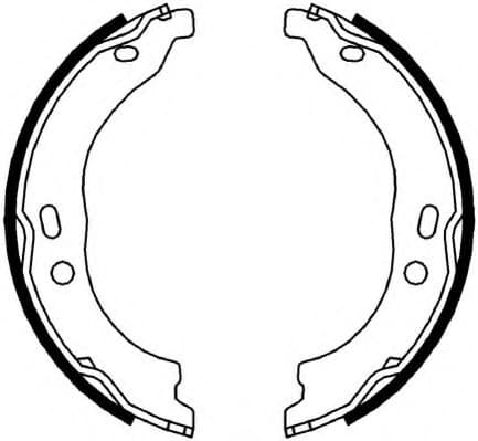 Brake shoes handbrake, Top Quality FSB696