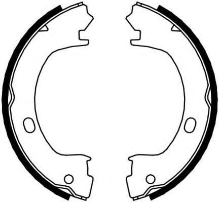 Brake shoes handbrake, Top Quality FSB4073