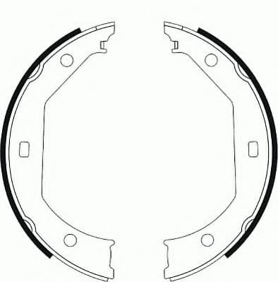 Brake shoes handbrake, Top Quality FSB585 - image 2