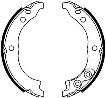 Brake shoes handbrake, Top Quality FSB680