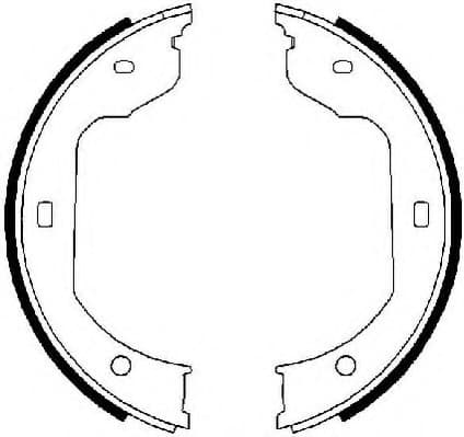 Brake shoes handbrake, Top Quality FSB668