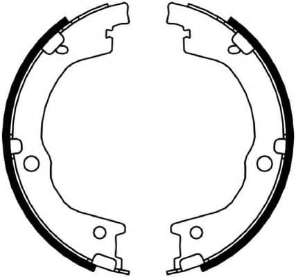 Brake shoes handbrake, Top Quality FSB4049