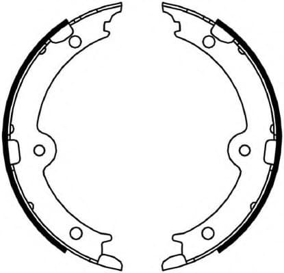Brake shoes handbrake, Top Quality FSB4066