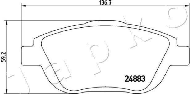 Brake Pad Set, disc brake 500608 - image 2
