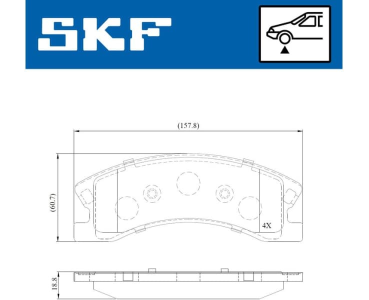 Brake Pad Set, disc brake VKBP 81081 A