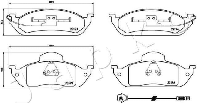 Brake Pad Set, disc brake 500535 - image 2
