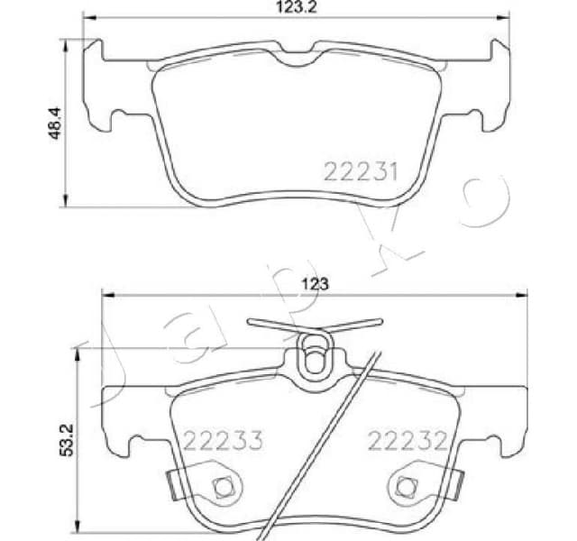Brake Pad Set, disc brake 510300