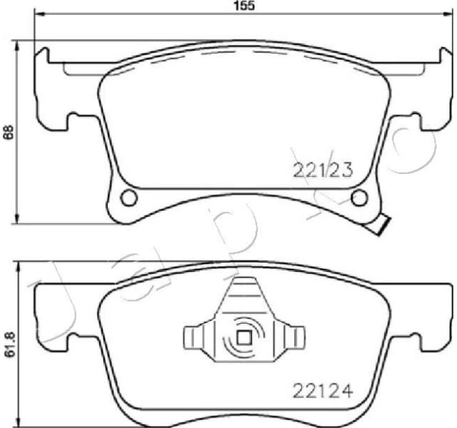 Brake Pad Set, disc brake 500401