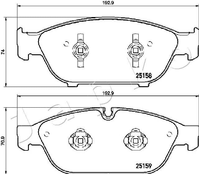 Brake Pad Set, disc brake 500925 - image 2