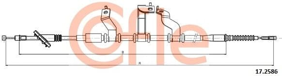 Cable Pull, parking brake 92.17.2586