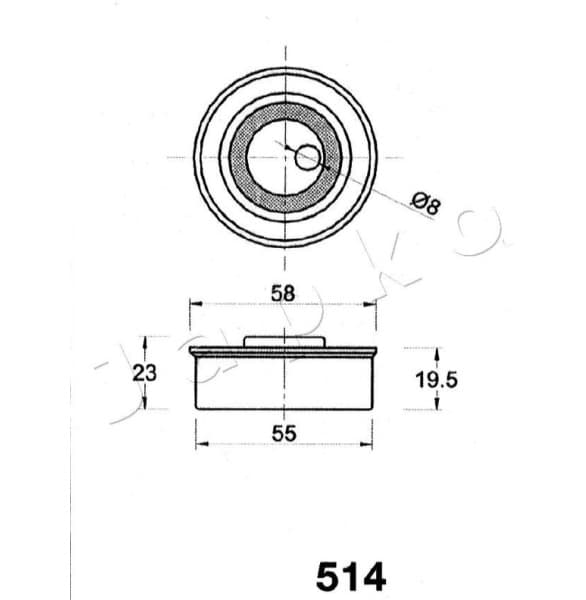 Tensioner, timing belt 45514 - image 2