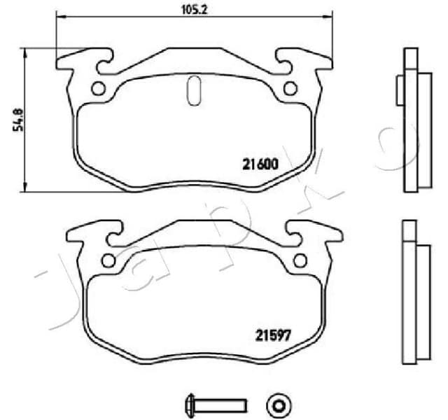 Brake Pad Set, disc brake 510701 - image 2