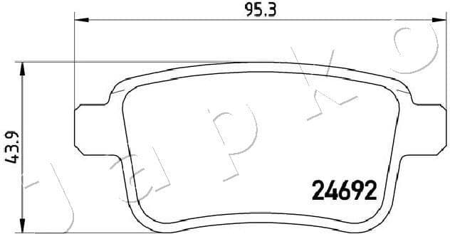 Brake Pad Set, disc brake 510508 - image 2