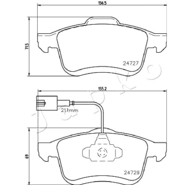 Brake Pad Set, disc brake 500221 - image 2