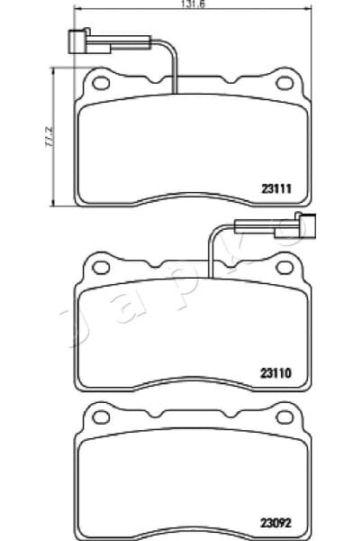 Brake Pad Set, disc brake 500204 - image 2