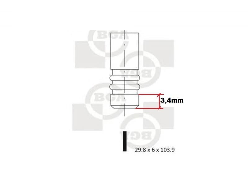 Valve exhaust V033438