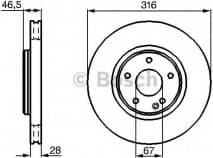 Brake Disc 0986478625
