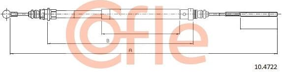 Cable Pull, parking brake 92.10.4722