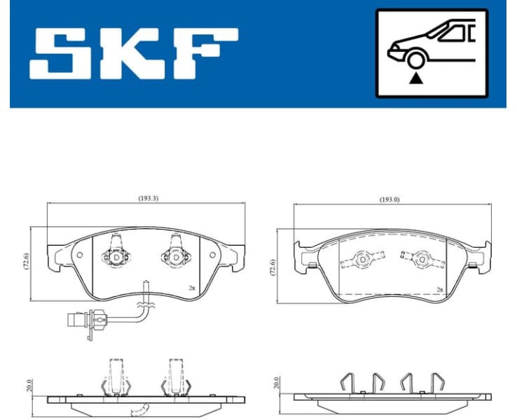 Brake Pad Set, disc brake VKBP 81045 E