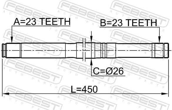Drive Shaft 0212-QG16LH - image 2