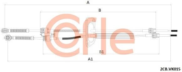 Cable Pull, manual transmission 92.2CB.VK015