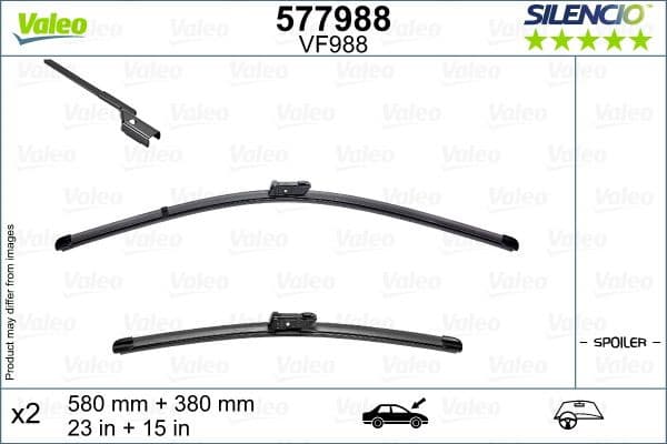 Wiper Blade SILENCIO FLAT BLADE SET 577988 - image 6