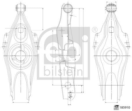 Control/Trailing Arm, wheel suspension 185910