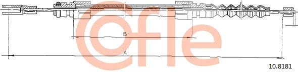 Cable Pull, parking brake 92.10.8181