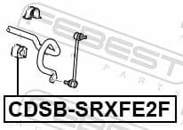 Mounting, stabiliser bar CDSB-SRXFE2F - image 2