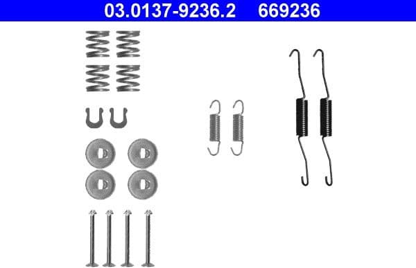 Accessory Kit, brake shoes 03.0137-9236.2