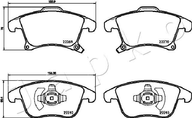 Brake Pad Set, disc brake 500311 - image 2