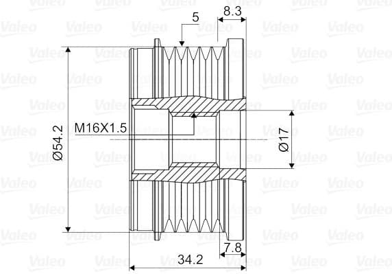 Alternator Freewheel Clutch VALEO NEW SPARE PART 588123 - image 4