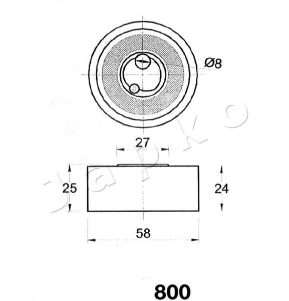 Tensioner, timing belt 45800 - image 2